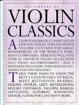 Illustration library of violin classics