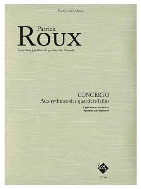 Illustration de Concerto aux rythmes des quartiers latins pour 4 guitares et orchestre - Partition d'orchestre