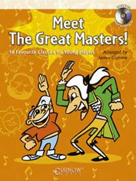 Illustration de MEET THE GREAT MASTERS : 18 thèmes classiques arrangés pour saxophone ténor