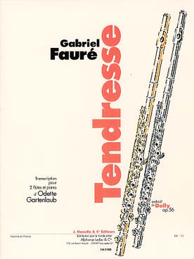 Illustration de Tendresse op. 56/5 extraite de Dolly, tr. Gartenlaub pour 2 flûtes et piano