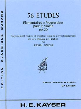 Illustration de 36 Etudes élémentaires et progressives op. 20 (très ancienne édition) - Vol. 2