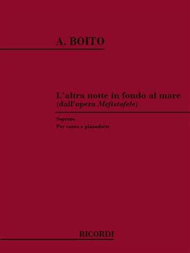 Illustration de Mefistole Acte 3 : l'altra notte in fondo al mare (Faust) soprano et piano