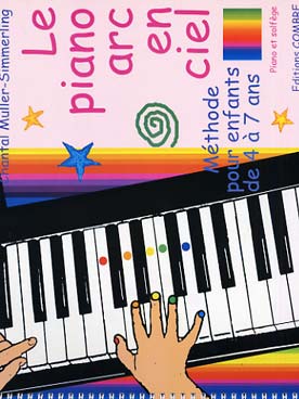 Illustration de Le Piano Arc-en-ciel, méthode pour enfants de 4 à 7 ans