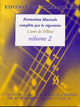 Illustration de Formation musicale complète par le répertoire - Vol. 2 : livre de l'élève avec fichier MP3 à télécharger