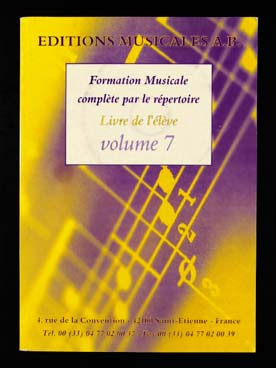 Illustration de Formation musicale complète par le répertoire - Vol. 7 : livre de l'élève avec fichier MP3 à télécharger