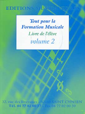 Illustration de Tout pour la formation musicale - Vol. 2 : livre de l'élève avec MP3