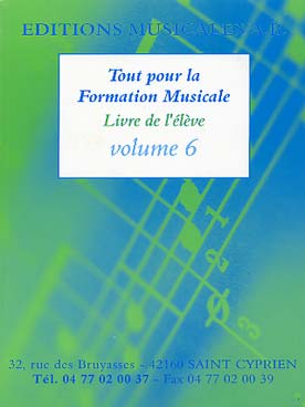 Illustration de Tout pour la formation musicale - Vol. 6 : livre de l'élève avec MP3