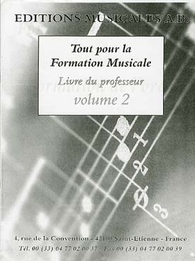 Illustration tout pour la formation musicale 2 prof