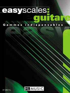 Illustration de EASYSCALES GUITARE mini format : gammes indispensables (diagrammes sans solfège)