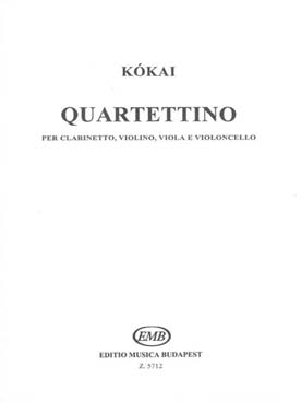 Illustration de Quartetino pour clarinette, violon, alto et violoncelle