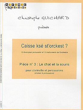 Illustration de Le Chat et la Souris pour percussion et clarinette