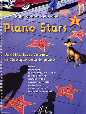 Illustration de PIANO STARS : variétés, jazz, cinéma et classique pour le piano (tr. Heumann) - Vol. 1