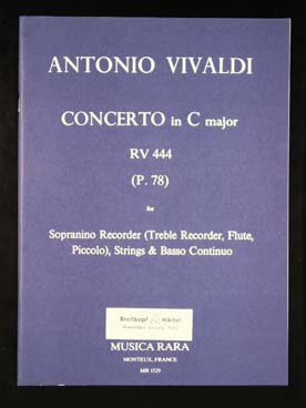 Illustration vivaldi concerto rv 444 en do maj