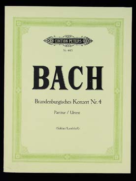 Illustration bach js concerto n° 4 bwv 1049