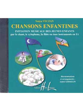 Illustration de Chansons enfantines : initiation musicale des jeunes enfants par le chant le xylophone, la flûte - CD du Vol. 1 initiation