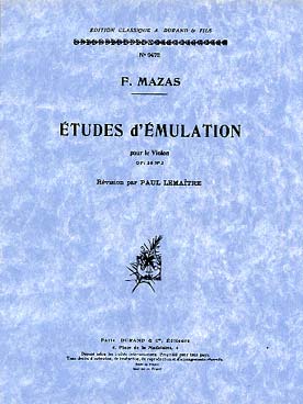Illustration de Études d'émulation op. 36 N° 2 - éd. Durand