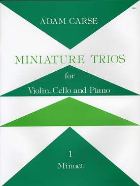 Illustration de Miniature trios pour violon, violoncelle et piano - Vol. 1 : Minuet