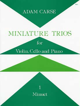 Illustration de Miniature trios pour violon, violoncelle et piano - Vol. 3 : Carriage and Pair