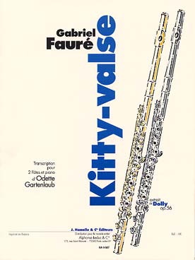 Illustration faure kitty valse pour 2 flutes et piano