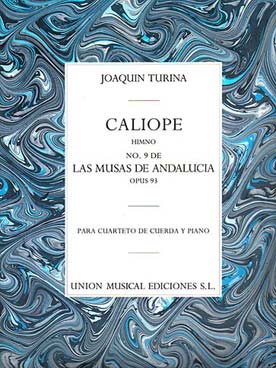 Illustration de Les Muses d'Andalousie op. 93 N° 9 Caliope pour quatuor à cordes et piano