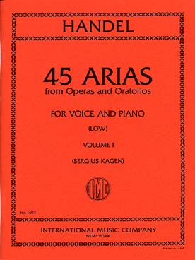 Illustration de 45 Airs d'opéras et d'oratorios (texte en anglais) - Vol. 1 voix grave
