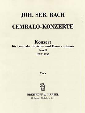 Illustration de Concerto BWV 1052 en ré m pour clavecin et cordes - Alto