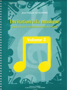 Illustration de Invitation à la musique, pour le 1er cycle de formation musicale - Vol. 2