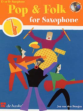 Illustration pop & folk pour saxophone