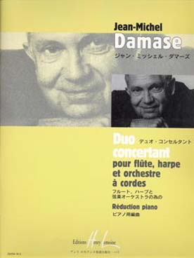 Illustration de Duo concertant pour flûte, harpe et orchestre à cordes, réduction piano   