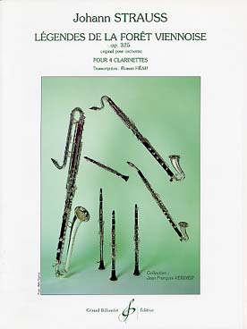 Illustration de Légendes de la forêt viennoise op. 325 (tr. Héau pour 4 clarinettes)