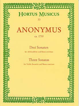 Illustration de 3 Sonates en fa M, fa m et do M