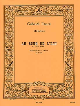 Illustration de Au bord de l'eau (mezzo-soprano ou baryton) et piano