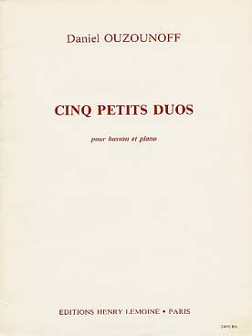 Illustration de 5 Petits duos pour basson et piano