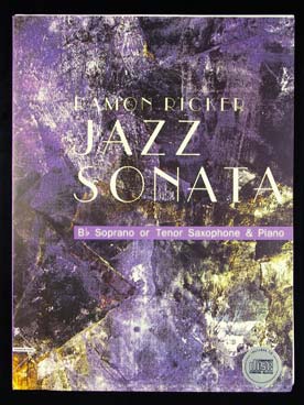 Illustration ricker sonate jazz sax si b et piano +cd