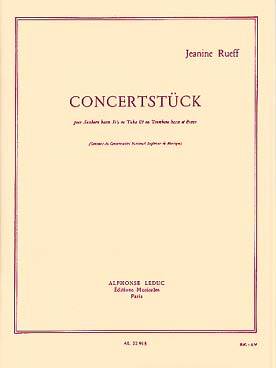 Illustration de Concertstück pour trombone basse ou saxhorn ou tuba