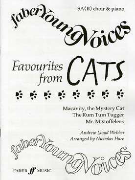 Illustration de Favourites from cats extrait de la  comédie musicale "Cats" pour choeur  d'enfants