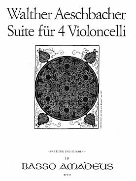 Illustration aeschbacher suite 4 violoncelles op. 44