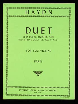 Illustration de Duo op. 102 en ré M Hob III N° 30