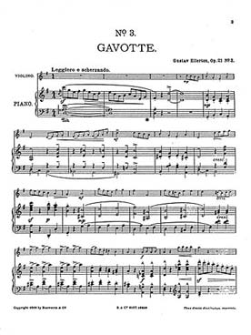Illustration de 6 Morceaux mignons op. 21 - N° 3 : Gavotte