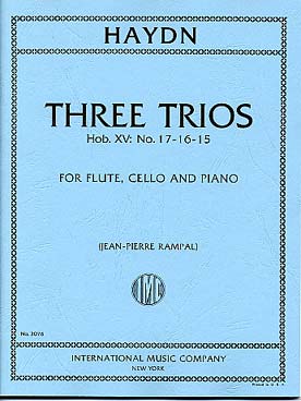 Illustration de 3 Trios pour flûte, violoncelle et piano