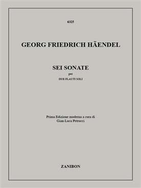 Illustration de 6 sonates pour 2 flûtes seules