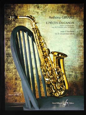 Illustration girard 4 pieces en canon saxophones alto