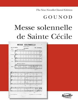 Illustration de Messe solennelle de Ste Cécile (SATB) et piano