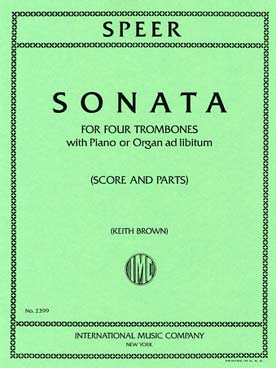 Illustration speer sonate pour 4 trombones et piano
