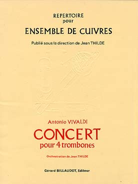 Illustration vivaldi concert pour 4 trombones