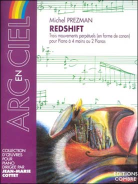 Illustration de Redshift, 3 mouvements perpétuels en canon pour piano à 4 mains ou 2 pianos