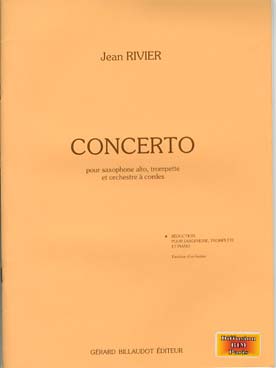 Illustration de Concerto pour saxophone alto, trompette et réduction piano