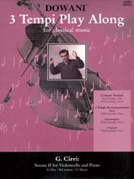 Illustration de Sonate N° 2 en sol M pour violoncelle et piano (violoncelle + CD)