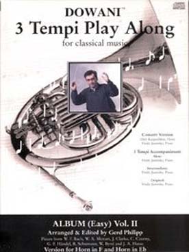 Illustration de ALBUM COR 2 (facile) : WF Bach, Mozart, Clarke, Czerny, Haendel, Schumann, Byrd, Hasse (cor + CD)