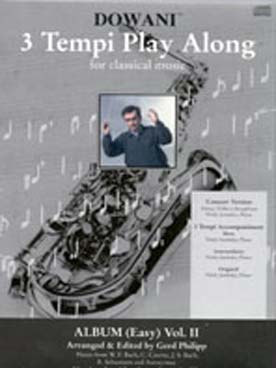 Illustration de ALBUM SAXOPHONE 2 (facile) : Bach, Czerny, Schumann, anonyme (saxo + CD)